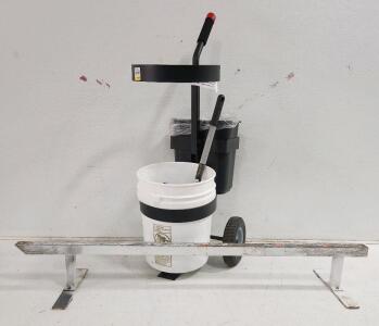 (1) Heavy Duty Landcaping Caddy (1) Skateboard Grind Rail