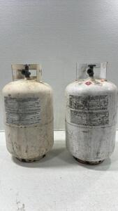 (2) 20 Pounds empty propane tank 1/2