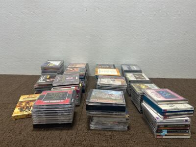(137) CDs including HANDEL, faces of the harp, Beethoven, and more.