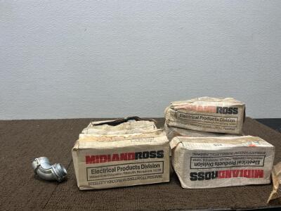 (5) Boxes Of 3/4&rdquo; 90-Degree Insulated Connectors.