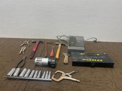 (1) NC-8A AC Power Suply & Quick Charger (10) Protective Socket set (1) 12&rdquo;x2&rdquo; Delavan Nozzles Box and more.