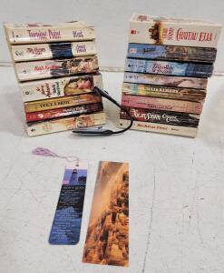 (1) Clip On Light (2) Bookmarks And Assorted Books