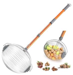 (2) OYSY Acorn Picker Upper Rollers - Nut Gatherer Roller with Long Handle, Pinecone Picker Upper for 1" - 2.5" Hickory,Chestnuts - Walnut Picker Upper Roller & Tennis Ball Picker,Golf Ball Picker Upper.