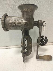 vintage Enterprise No. 10 Tinned Meat Chopper.