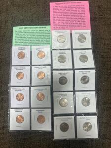 (8) Birthplace Philadelphia and Denver Pennies. (10) Philadelphia And Denver Nickels.