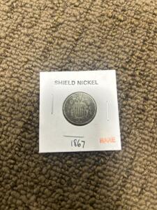 (1) 1867 Rare Shield Nickel