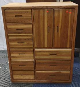 40&frac12;"x 18"x 52" 9-Drawer Dresser Chest w/ Cuboards Storage Space