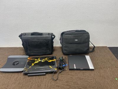 (1) ASUS Republic of Gamers laptop with Cooling pad (1) COMPAQ laptop