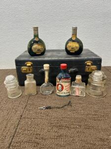 (1) Bottle of MRS. STEWARTS Liquid Bluing from 1883 (2) Bottles of Mateus Rose still wine from 1942 and more