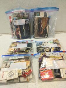 Vintage postcards, and Matches