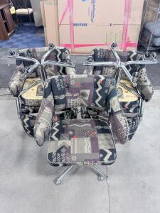 (5) Retro Rolling Chairs