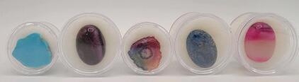 (5) Gemstone Specimens Turquoise Agate Quartz !