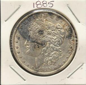 1885 Morgan Silver Dollar, Philadelphia Mint, 90% Silver