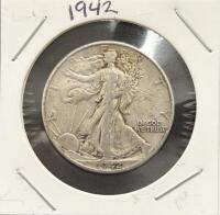1942 & 1943 Walking Liberty Half Dollars, 90% Silver, 1.205 in Diameter - 3