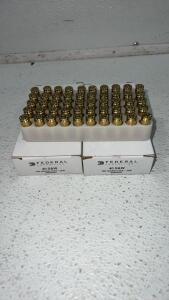 (2) Boxes With(100) Rounds Federal Ammunition .40S&w Ammunition Cartridges