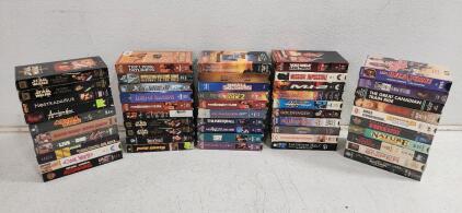 (50) Assorted VHS Tapes