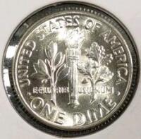 1946 MS63FB Full Bands Silver Mint State Dime - 2