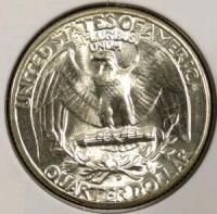 1950-D MS65 Gem Silver Washington Quarter - 2