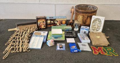 3 Piece Flameless LED Candle Set, Beer Tasting Flight, Defender Spikes, Glass Ornaments, Wagon Train Disc Set, (8) Pink Signs, Spa Mitten, Composite A/V Cable, Bike Tool Kit, Plates And Bowls, And More!