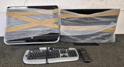Proscan 22" TV/Monitor (Works) Comes With Remote, HP 22 1/2" Monitor Pavilion 23 All-In-One PC, Microsoft Keyboard