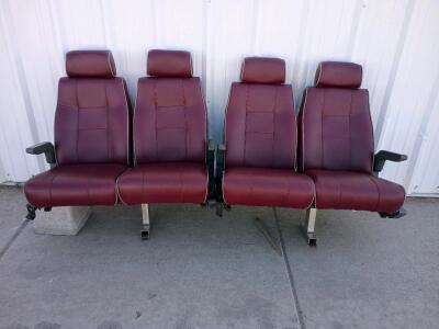 (2) 2 Seater Luxury Bus Seats