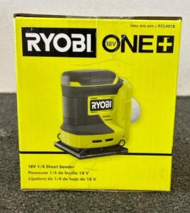 (1) Brand New!!! RYOBI One+ 18V Cordless 1/4 Sheet Sander