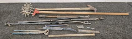 Pick Axe, Garden Weasel Tiller Cultivator, End Cutting Nippers, And More