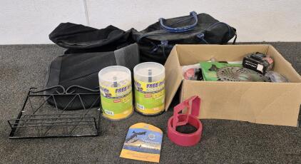 Saw Blade, Grass Trimmer Accessories, Max Lithium Battery, Car Seat Cover, Bag, (2)CD-R Disc, And More