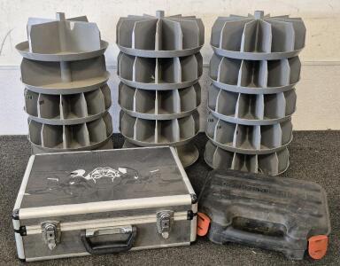 (3)Rotabin, A Revolving Storage Bin Or Shelving, Black & Decker Tool Box, Metal Case