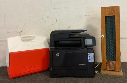 Igloo Cooler, HP LaserJet Pro 400 MFP Printer/Scanner (Works), Standing Toolet Paper Holder