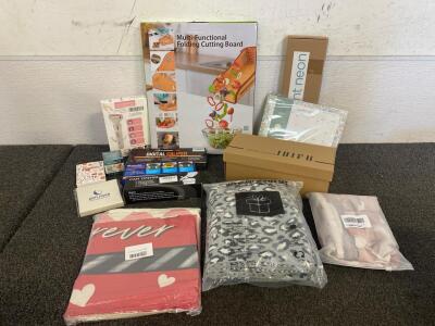 (ALL NEW) Multipurpose Cutting Board, Electric Trimmer, Can Opener, Digital Caliper, Neon Sign, Idifu 8.5 Shoes, Scarf Hat And Gloves Set, Mens Camp Shorts, And More