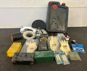 (1) FloTool Super Duty Oil Drain Pan, (2) Solar Powered LED Lights, Miscellaneous Screws, Bolts, And More