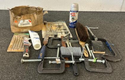 Carriage Bolts, C-Clamps, (1) Hook And Pick Set, And More