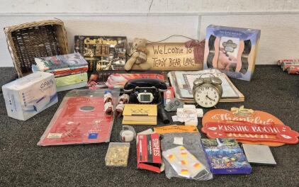 Welcome Sign, Stone Massage, Basket, 2 Alarm Clocks, Folding Board, CPAP Cleaner, 3 Trays And More!