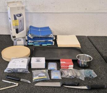 Desk Supplies! 100 Hanging Folders, 50 File Folders, Tabs, Inserts, Indoor Digital Timer, 3 Lazy Susan, And More!