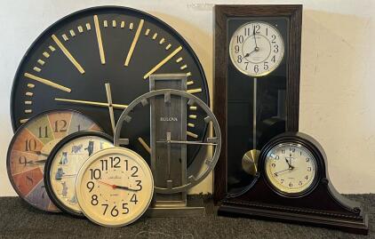 (7) Clocks, Hanging & Standing Clocks