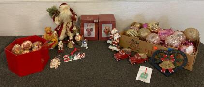 Christmas Decorations, Including Ornaments, Figures, And Collectibles