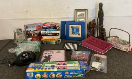 Books, Decor, Curtain Teinkle Lights, Craft-Lite Cutter, Swag Light Kit And More