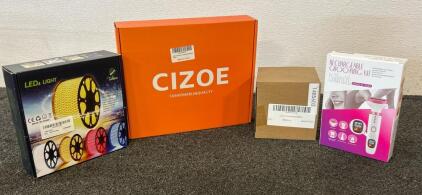(1) LED Light Set, (1) Rechargeable Grooming Kit, (1) Hat, And More
