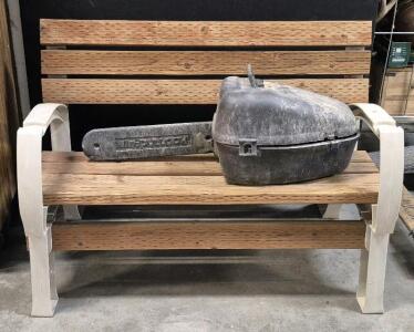Outdoor Wood And Plastic Bench, McCulloch Chain Saw And Case (Good Recoil)
