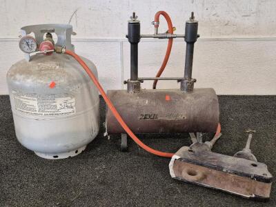 Devil-Forge Propane Gas Burner System, Vintage General Electric (GE) Electrical Cut-out Switch Or Fuse Holder.