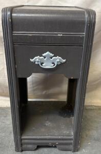 Small Grey Endtable H 2&rsquo; 2&rdquo; W 1&rsquo; .5&rdquo; L 1&rsquo;
