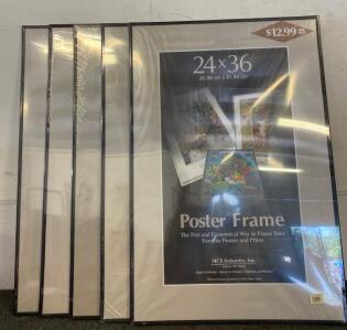 (5) New 24&rdquo;x36&rdquo; Poster Frames And (10) New 20&rdquo;x30&rdquo; Poster Frames