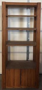 Large Wooden Shelves & Cabinet / 18&rdquo; L x 33.5&rdquo; W x 76&rdquo; H