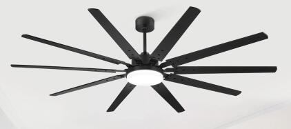 84&rdquo; Black Ceiling Fan