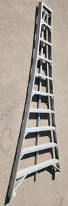 Crown Ladders Ladder King Orchard Ladder, Aluminum, 10 Rungs, Single Pole