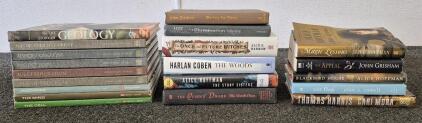 Books! Educational Books( The Cell, The Mind, Age Of Progress, Ancient Egypt, African Kingdoms And More), The Woods, The Queens Dwarf, Playing For Pizza, Blackbird House, Magic Lessons, Cat Flap And More!