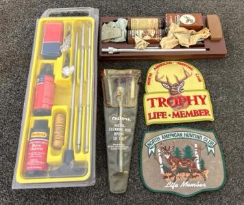 (1) Rifle Cleaning Kit, (1) Pistol Cleaning Kit, (1) Pistol Cleaning Rod, And More