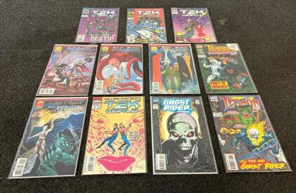 (7) Marvel Comics Including Ghost Rider And Tek World And (4) Armada Comics Including Fallen Empires