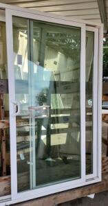 Milgard Tuscany Series Sliding Glass Door, 72"x80", White Vinyl Frame